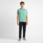 Men's Solid Crew Neck T-shirt - ModelFront View