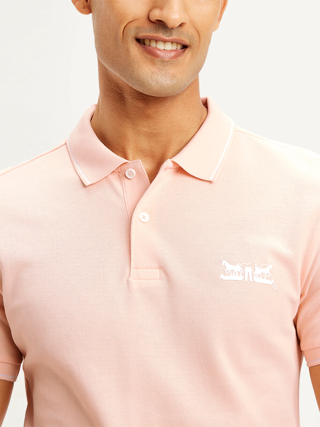 Men's Solid Slim Fit Polo T-shirt - 828d51e532a511038702931c2c877632 View