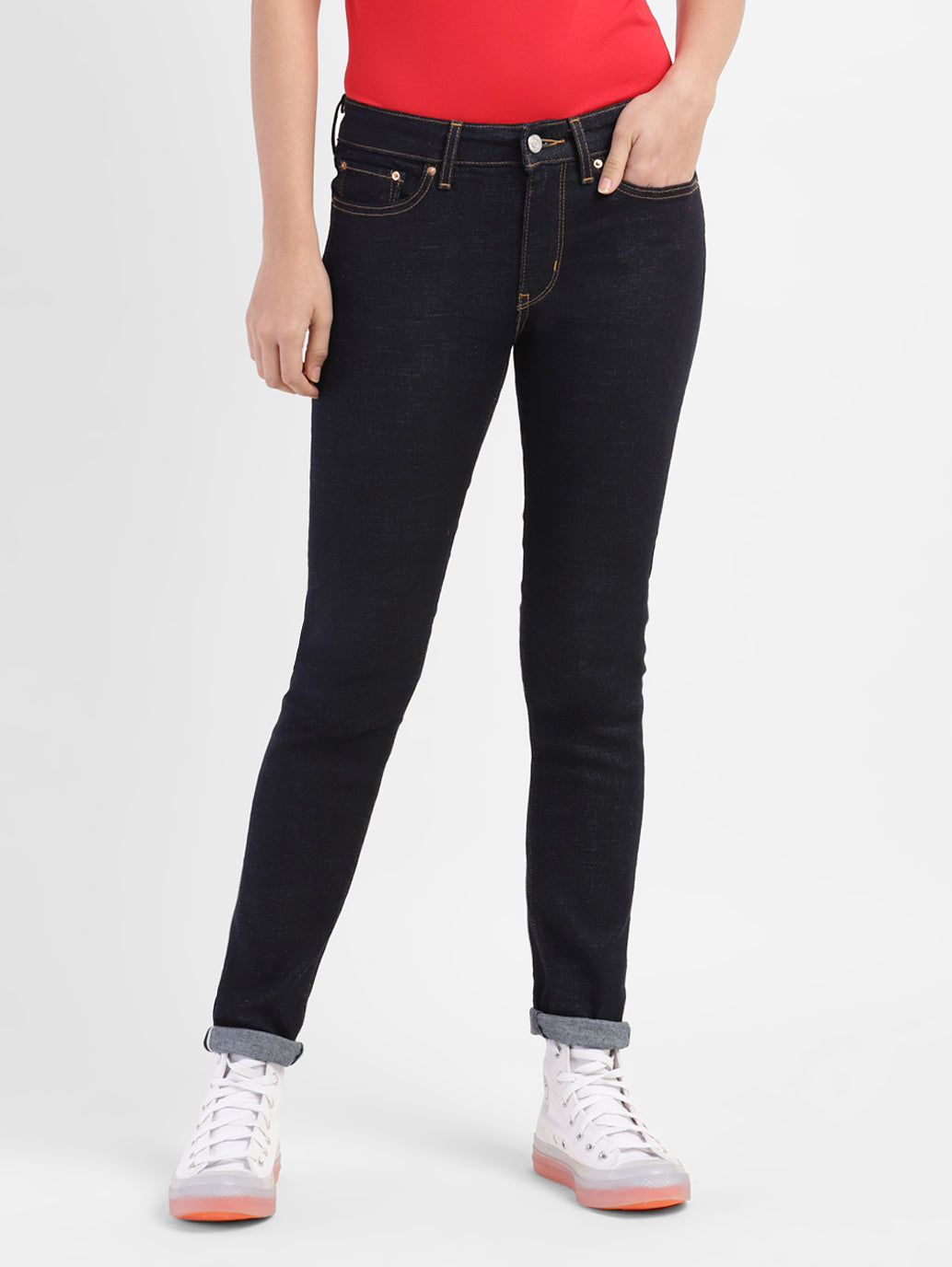 Women's Mid Rise 711 Skinny Fit Jeans