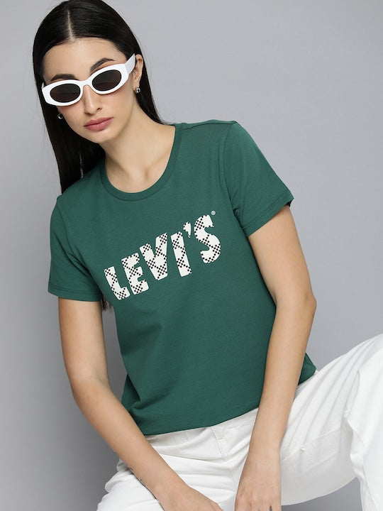 Levis logo t shirt hotsell women's india