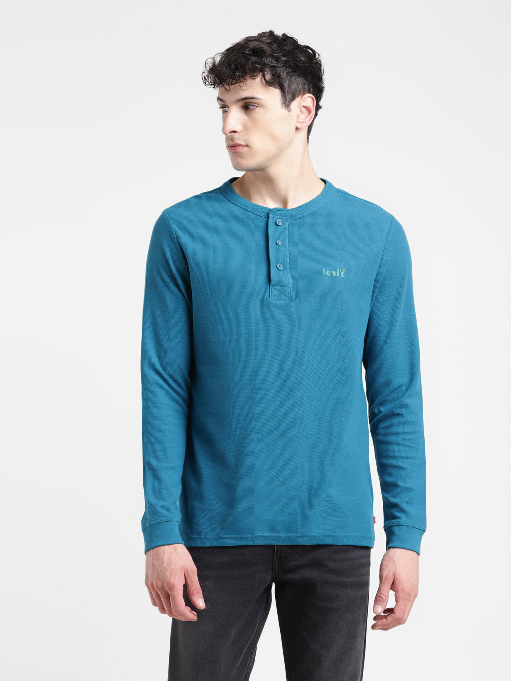 Levi's henley long sleeve best sale