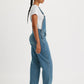 Women's Solid Blue Overalls