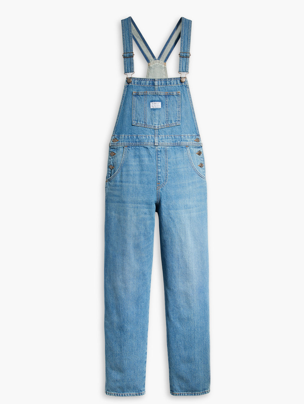 Women's Solid Blue Overalls