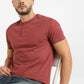 Men's Solid Henley T Shirt