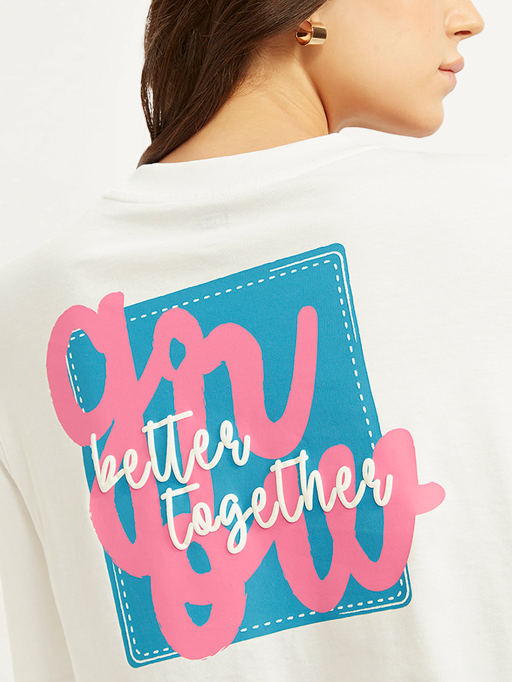 Women's Graphic Print Oversized T-shirt - 85b050e0c915936d033a81af9804b790 View