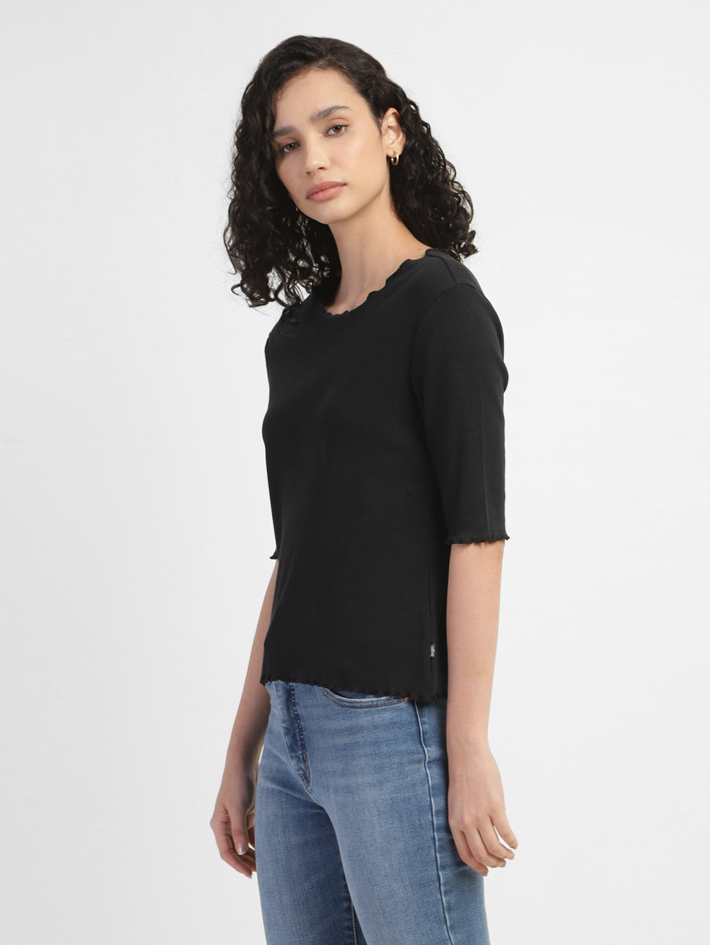 Women's Solid Round NeckT-shirt