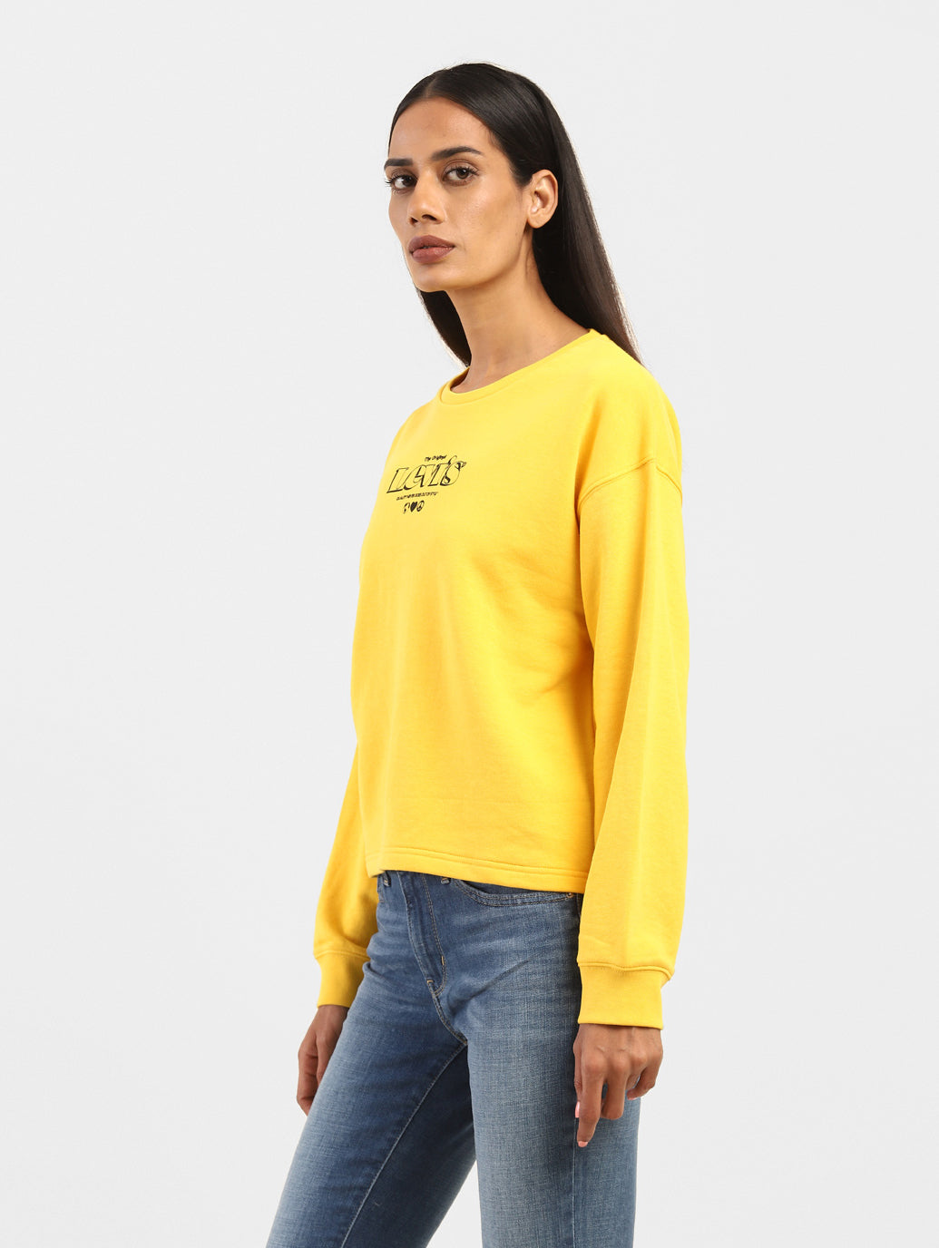 Women's Brand Logo Crew Neck Sweatshirt