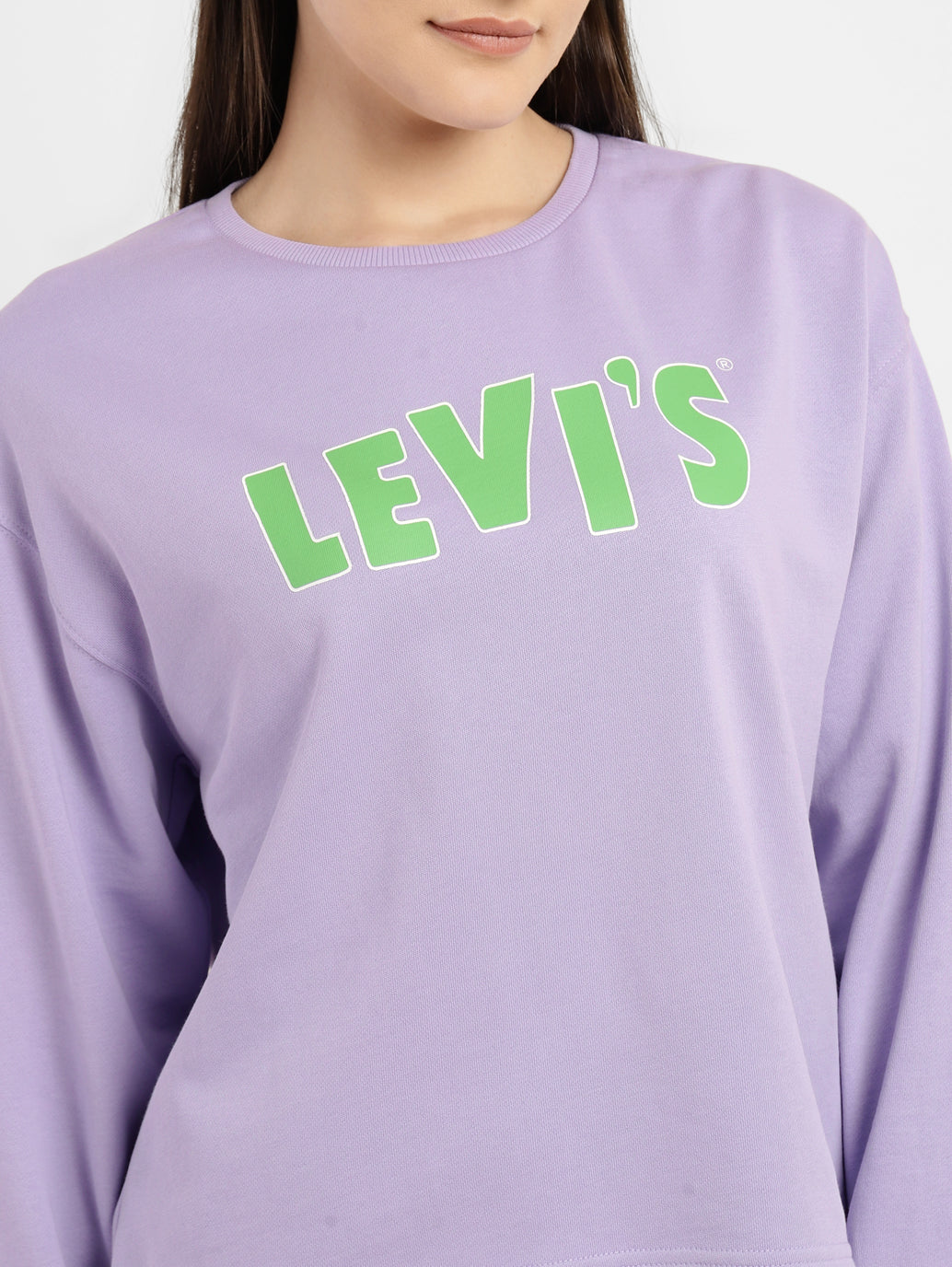 Light purple hot sale crewneck sweatshirt