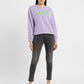 Women's Graphic Print Purple Crew Neck Sweatshirt