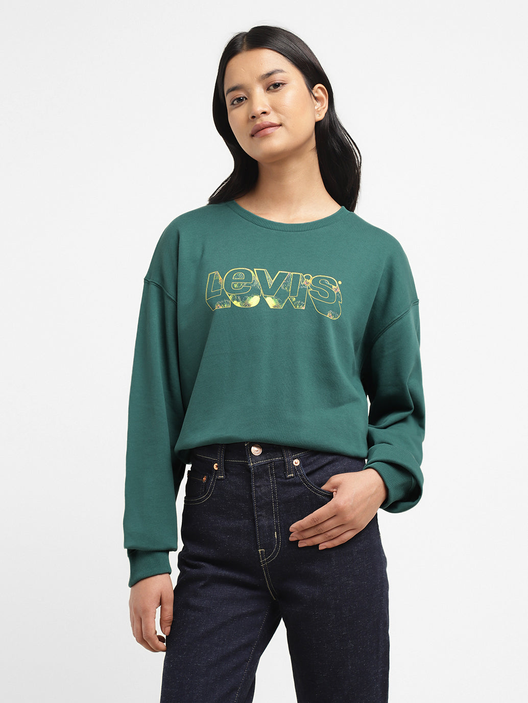 Womens Printed Crew Neck T-Shirt