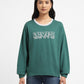 Womens Printed Crew Neck Sweatshirts - 21c6181a-445c-4bb7-be9b-4b2d6838005d View