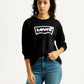Women's Brand Logo Crew Neck Sweatshirt - Styleshot View