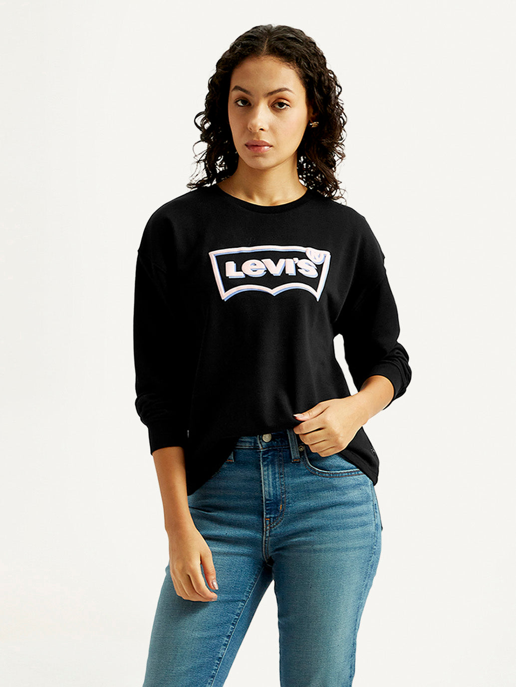 Price History of WOMEN'S BRAND LOGO CREW NECK SWEATSHIRT from
