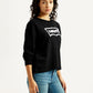 Women's Brand Logo Crew Neck Sweatshirt - Side View