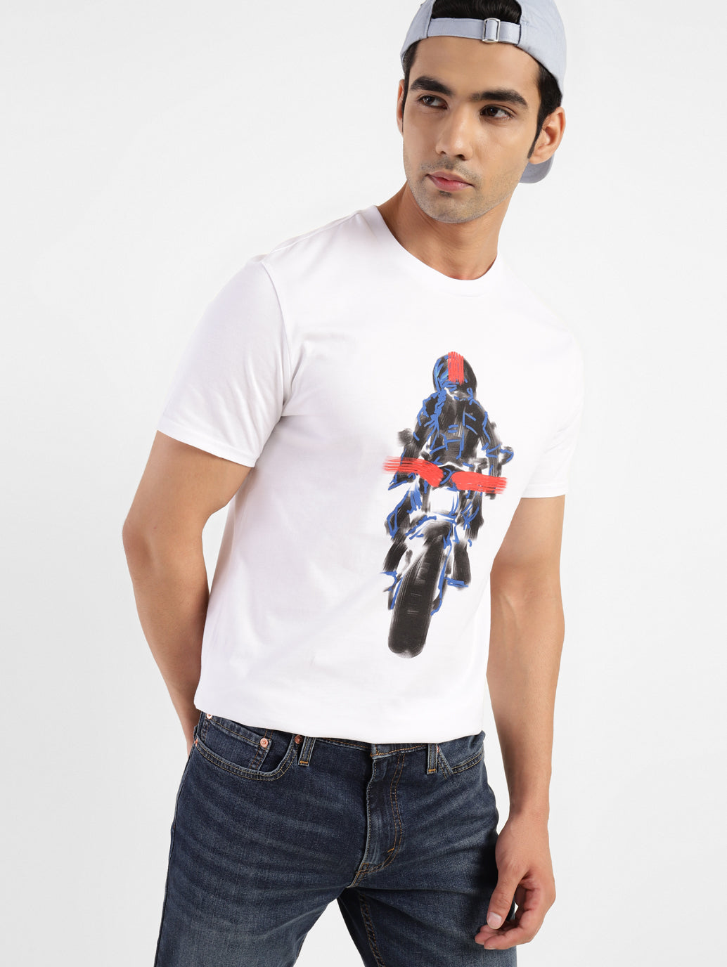 Men's Graphic Print Slim Fit T-shirt