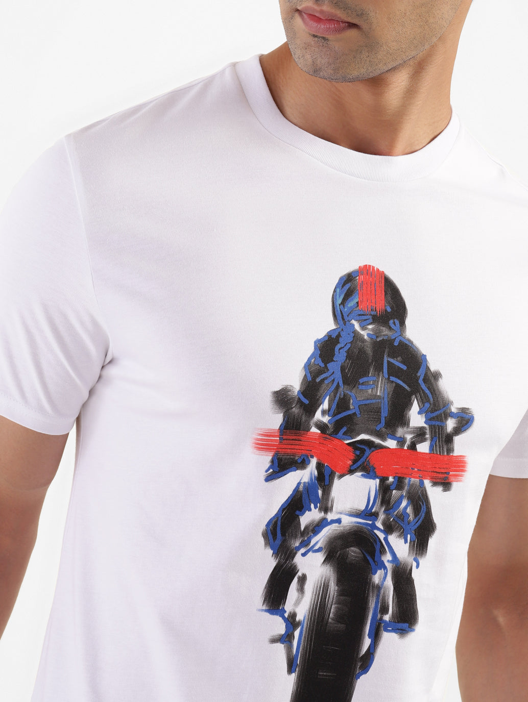 Men's Graphic Print Slim Fit T-shirt