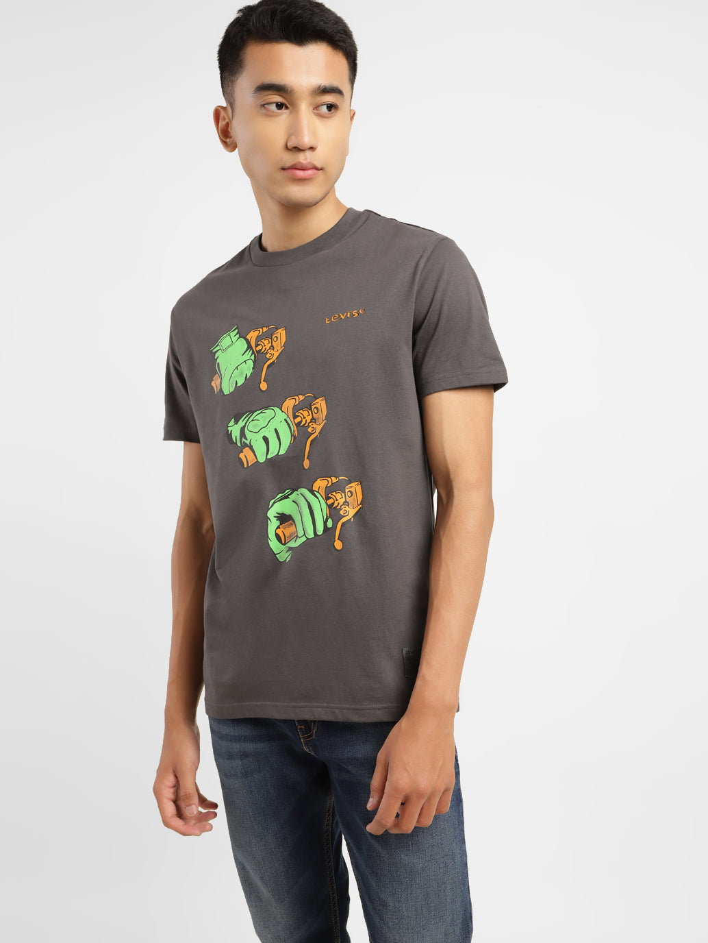 Men's Graphic Print Slim Fit T-shirt