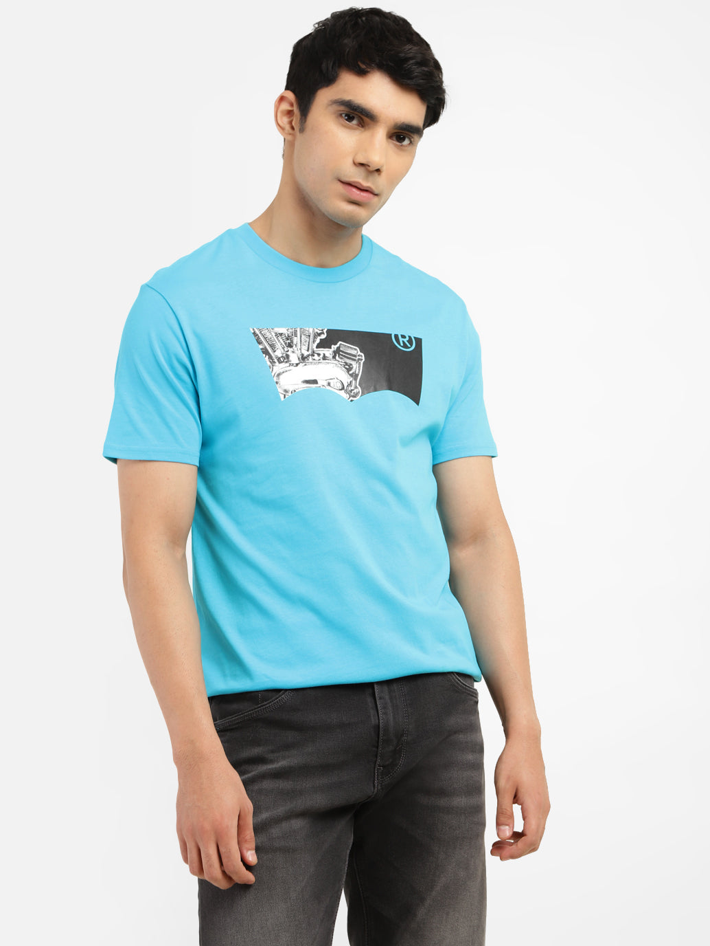 Men's Graphic Print Slim Fit T-shirt