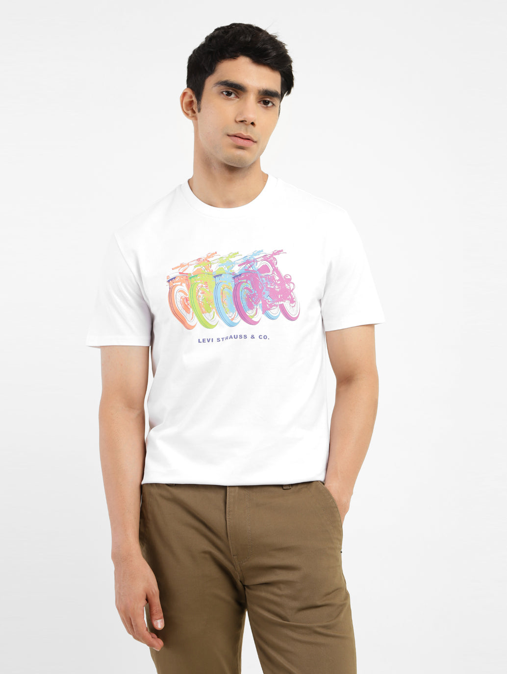 Men's Graphic Print Slim Fit T-shirt