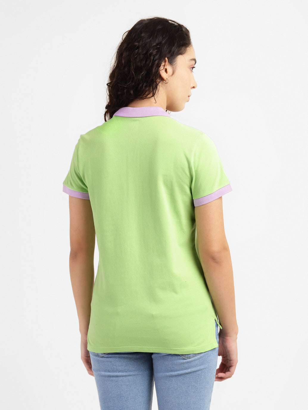 Women's Solid Polo T-shirt