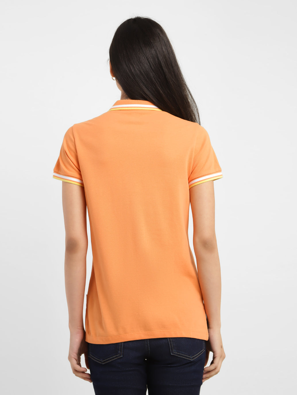 Women's Solid Polo T-shirt