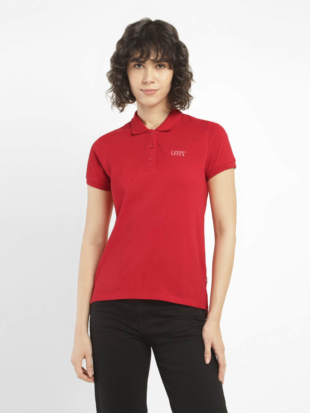 Women's Solid Polo T-shirt
