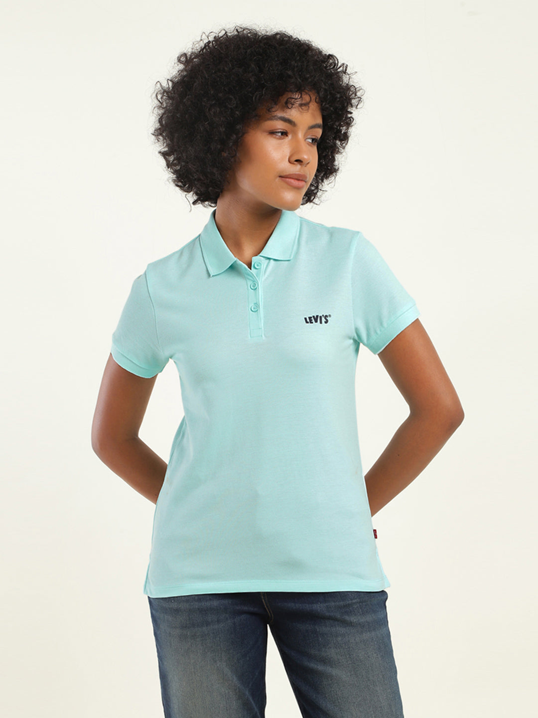 Women's Brand Logo Polo T-Shirt1