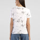 Women's Abstract Print Round Neck T-shirt