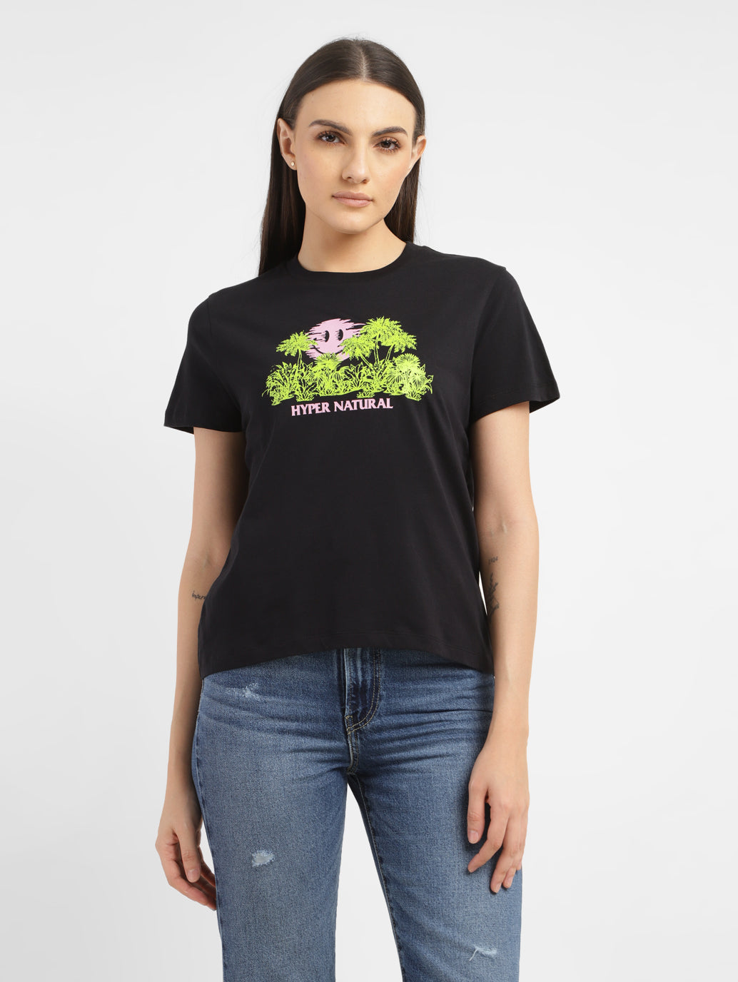 Women's Graphic Print Regular Fit T-shirt - 820f026e-09be-4396-b763-1bbde656b83f View