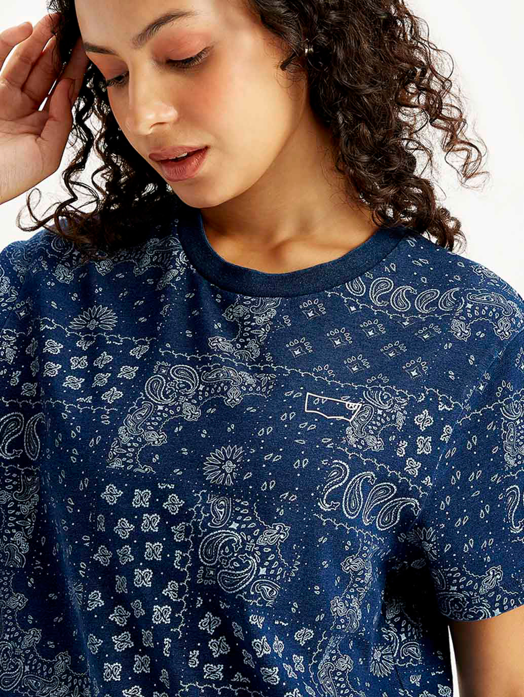 Women's Paisley Straight Fit T-Shirt