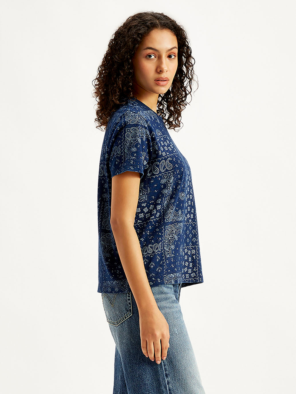 Women's Paisley Straight Fit T-Shirt