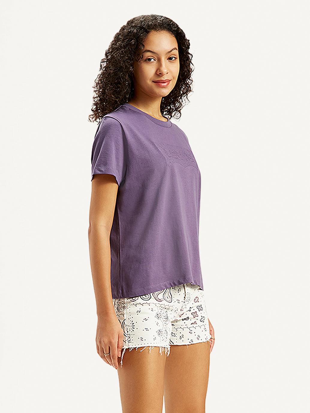 Women's Brand Logo Regular Fit T-Shirt