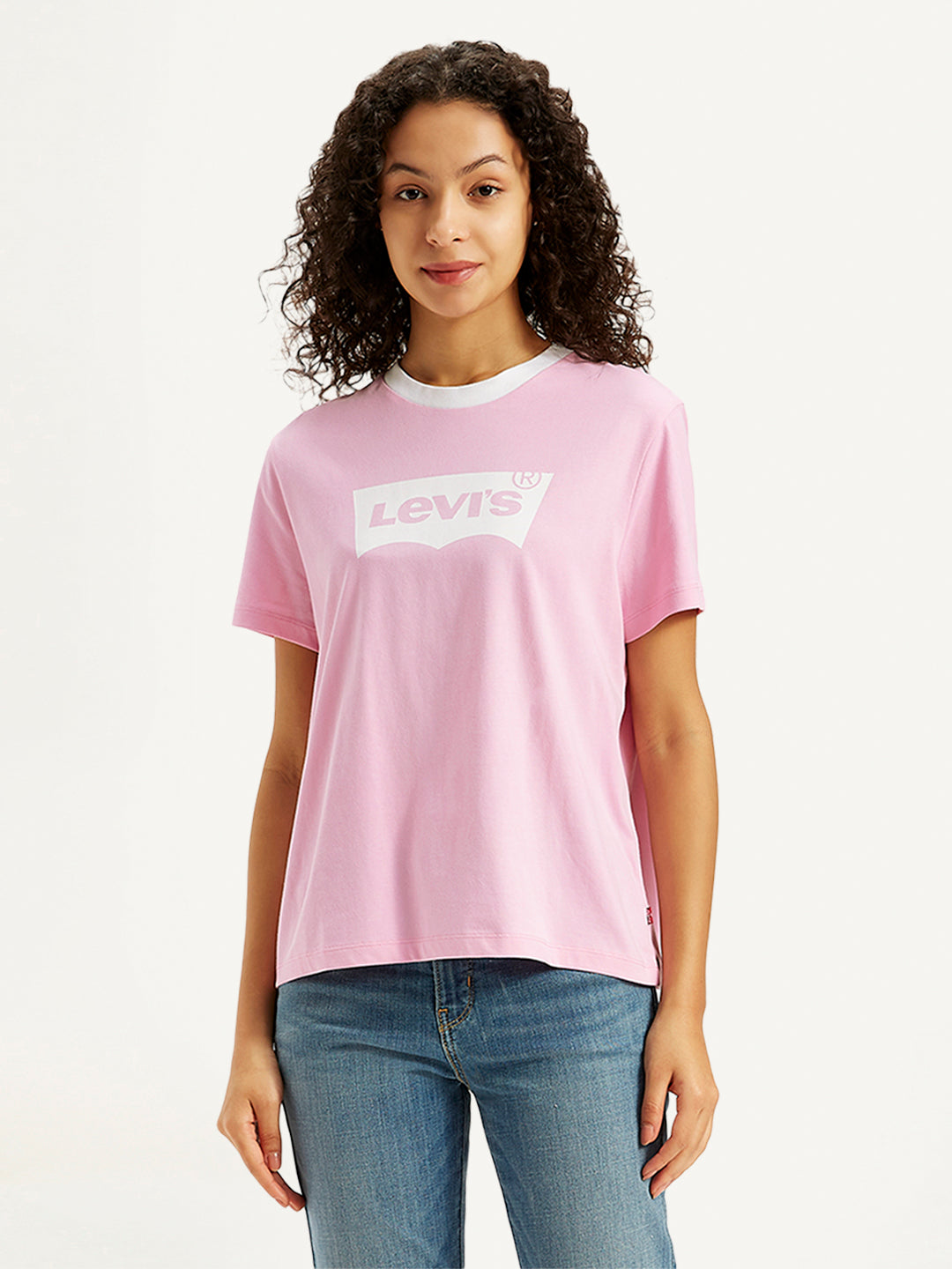 Women's Brand Logo Regular Fit T-Shirt