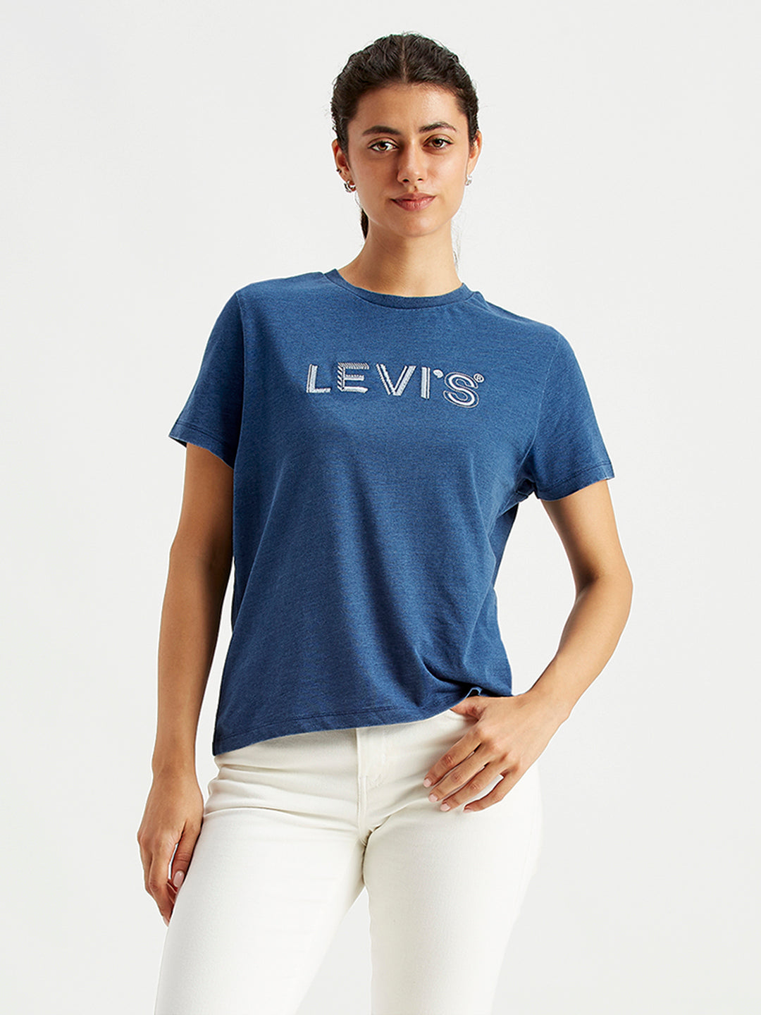 Women's Brand Logo Regular Fit T-Shirt