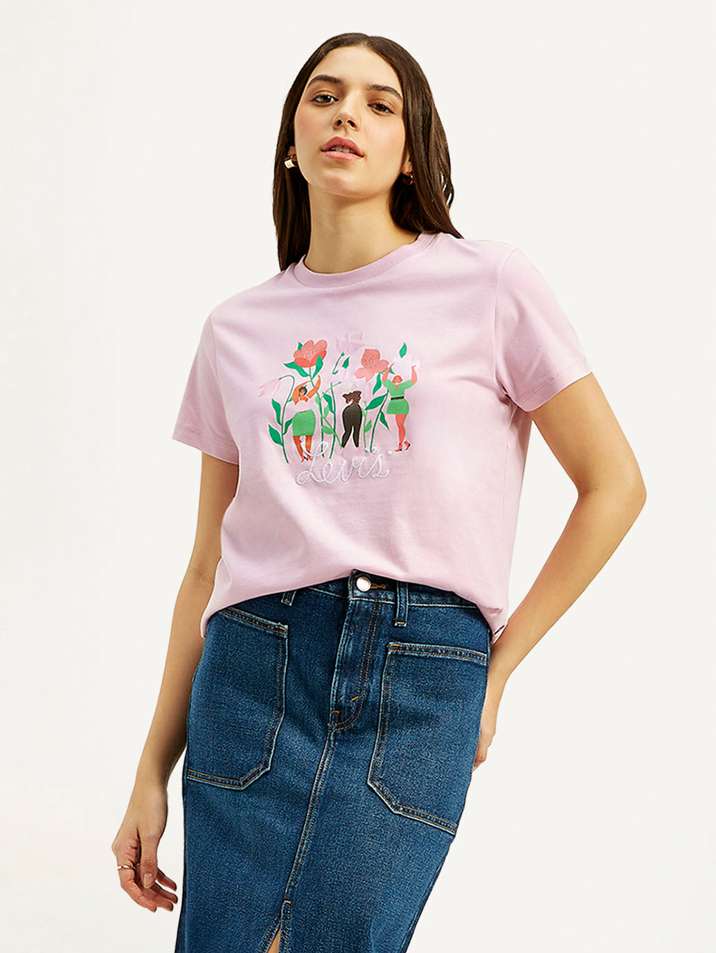 Women's Graphic Print Crew Neck T-shirt