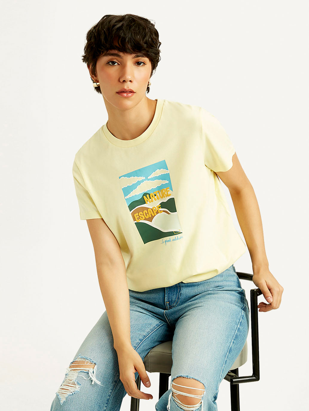 Women's Graphic Print Relaxed Fit T-shirt