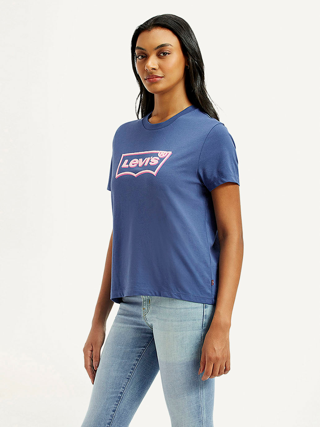 Women's Graphic Print Relaxed Fit T-Shirt - Side View