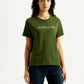 Women's Typography Crew Neck T-shirt - Front View