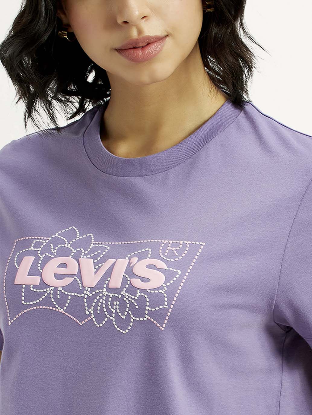 Women's Graphic Regular Fit T-Shirt - Detail View