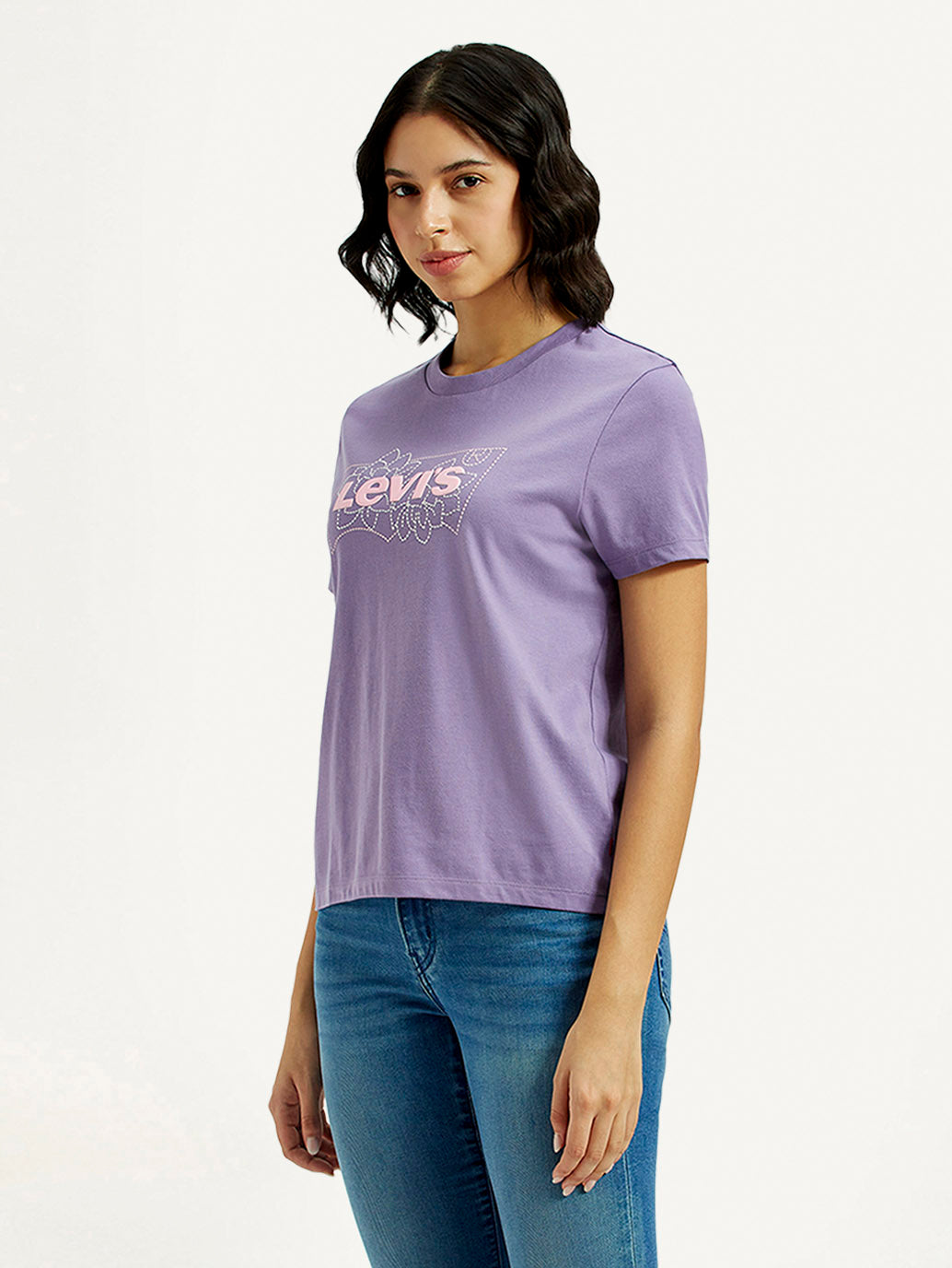 Women's Graphic Regular Fit T-Shirt - Side View