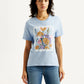 Women's Floral Relaxed Fit T-shirt - Front View