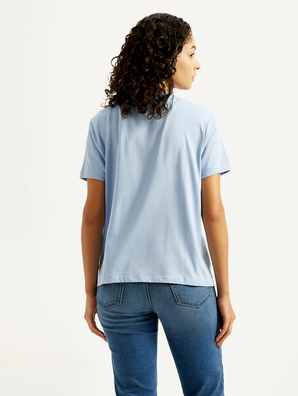 Women's Floral Relaxed Fit T-shirt - Back View
