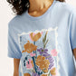 Women's Floral Relaxed Fit T-shirt - Detail View