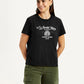 Women's Graphic Print Black Relaxed Fit T-shirt - Styleshot View