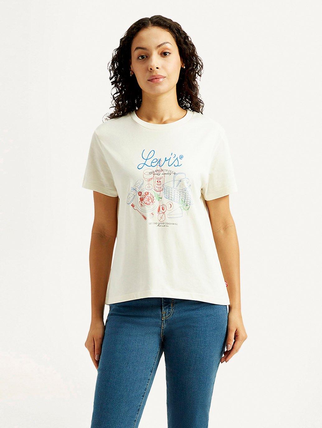 Women's Graphic Print Relaxed Fit T-shirt - Front View