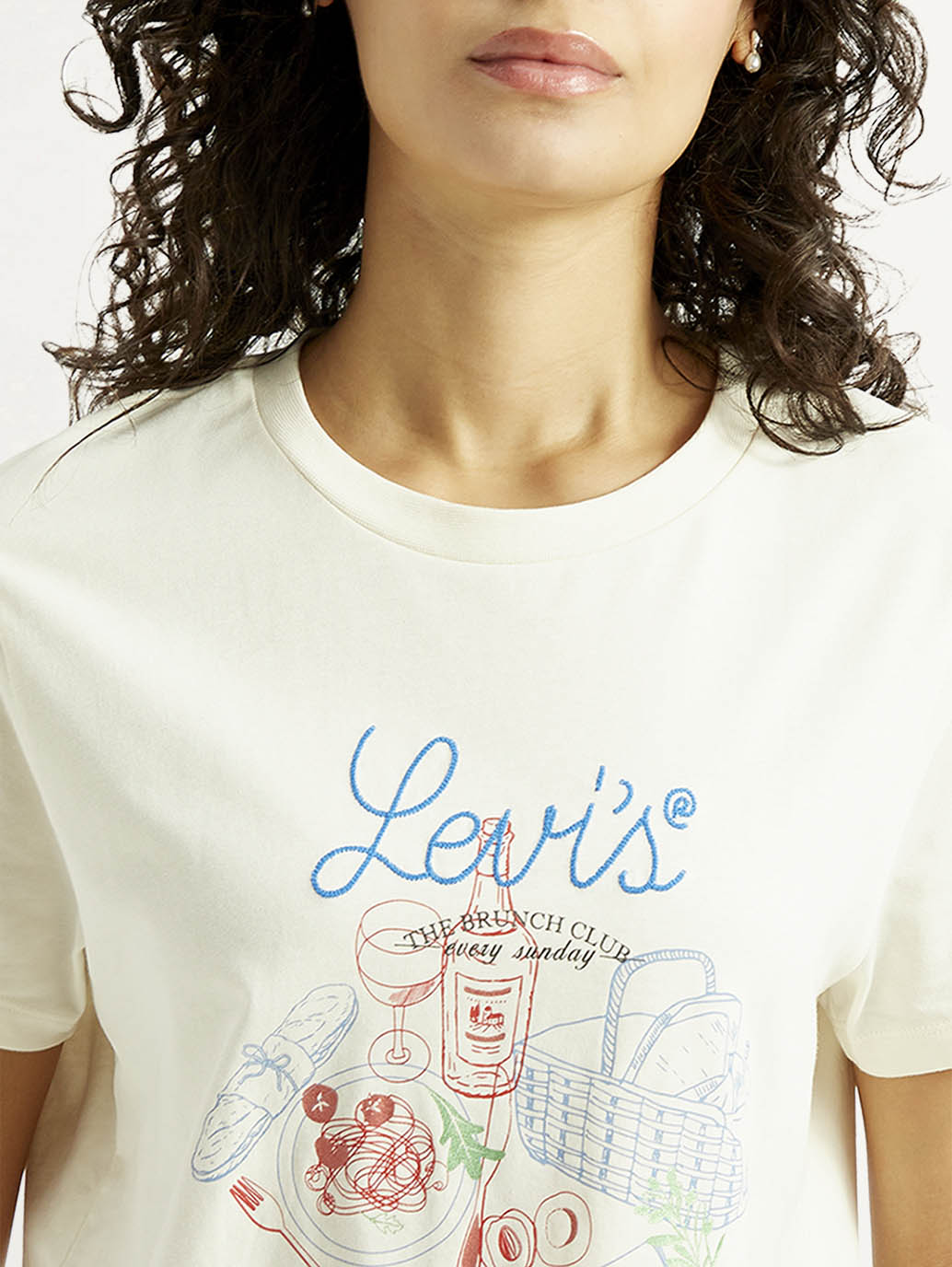 Women's Graphic Print Relaxed Fit T-shirt - Detail View