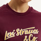 Women's Typography Maroon Crew Neck T-Shirt - Detail View