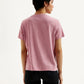Women's Graphic Print Pink Crew Neck T-shirt - Back View