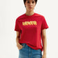 Women's Brand Logo Red Crew Neck T-Shirt - Styleshot View