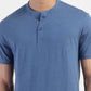 Men's Self Design Henley T-shirt
